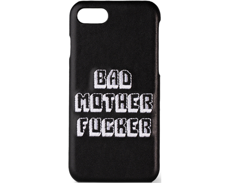 Black Embroidered Bad Mother Fucker Phone Case