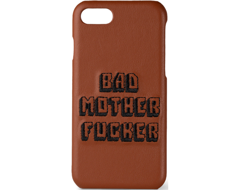 Brown Embroidered Bad Mother Fucker Phone Case