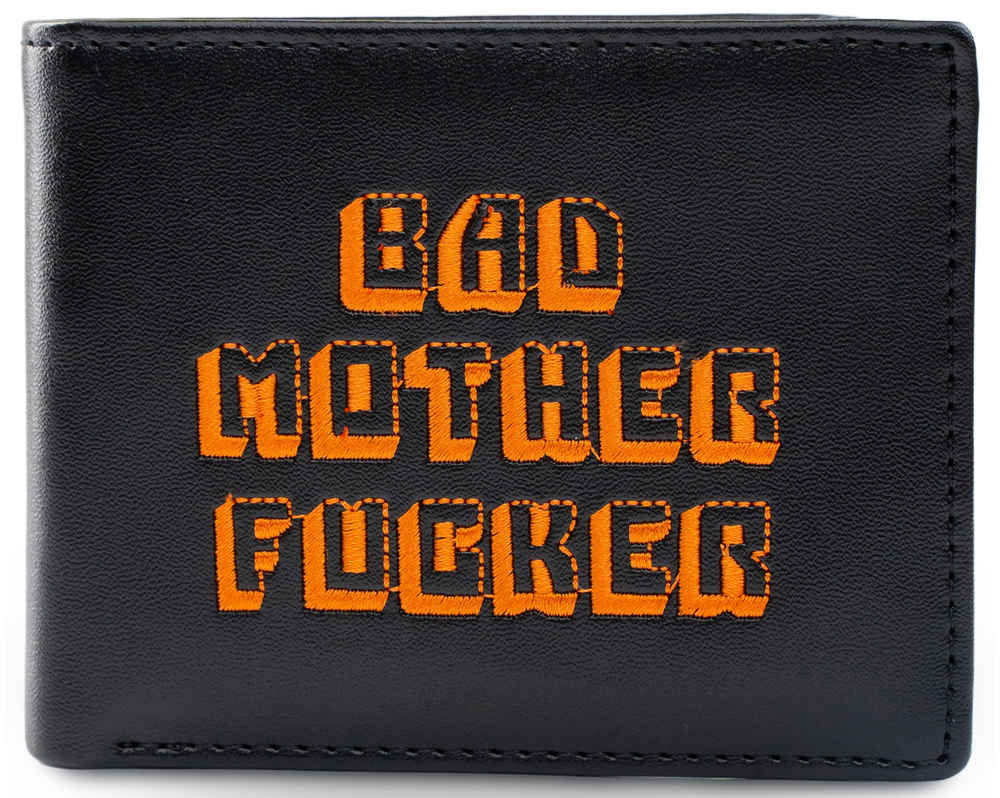 Black Embroidered Wallet