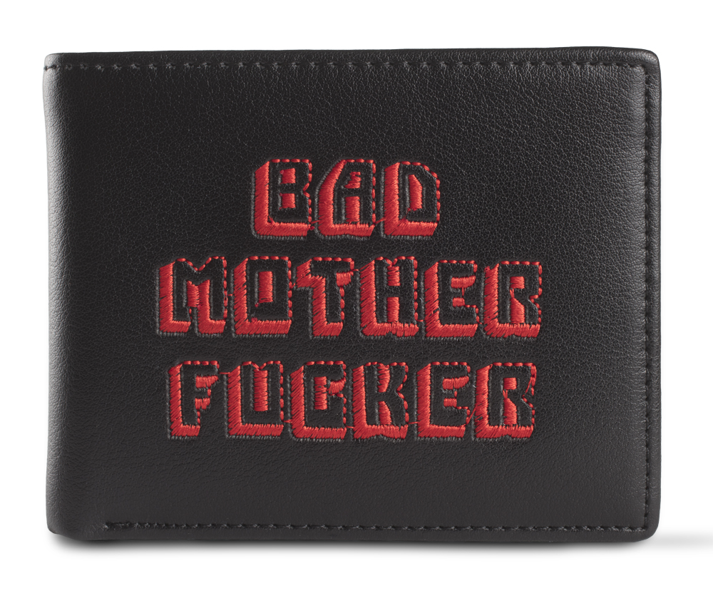 Black Embroidered Wallet