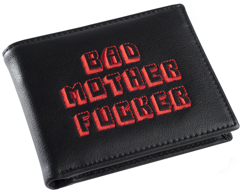 Black Embroidered Wallet