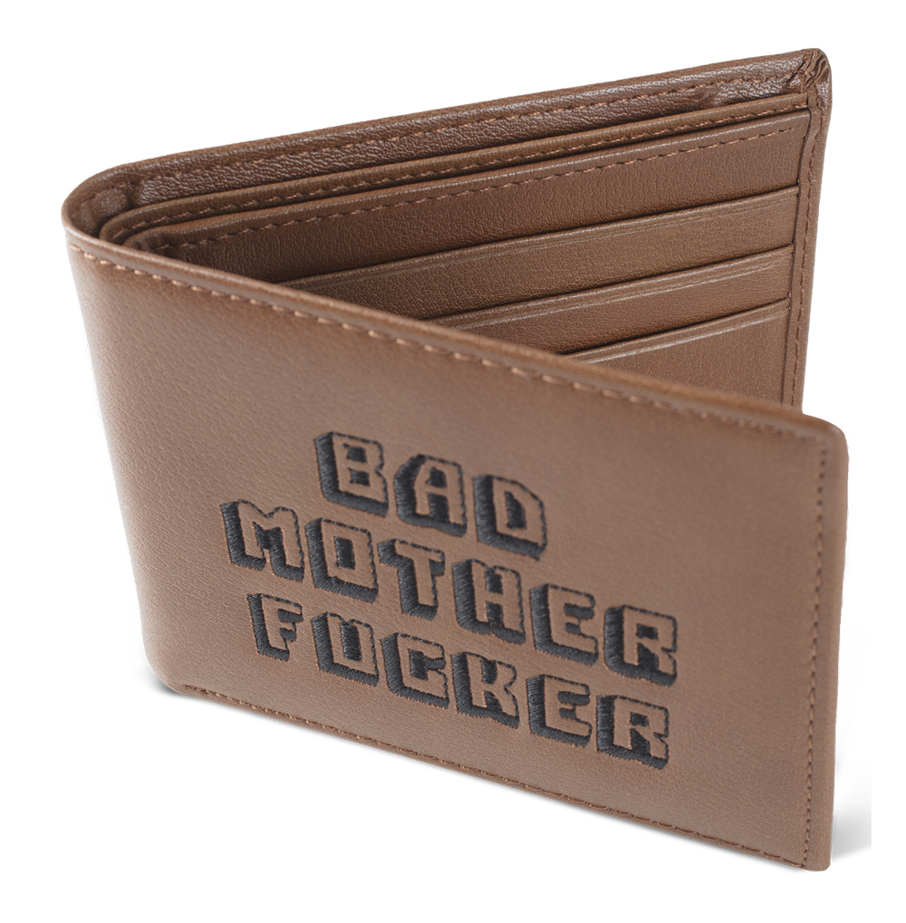 Brown Embroidered Wallet