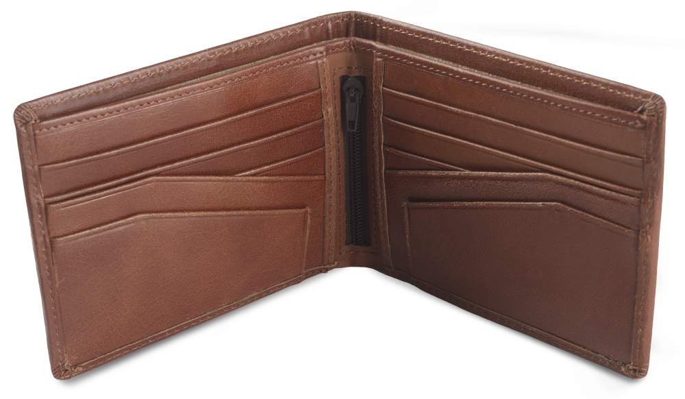 Premium Brown Embroidered Wallet